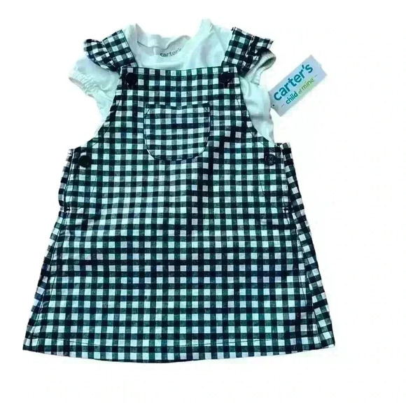 Carter's Other - NWT Baby Carters 3/6 mo plaid dress.